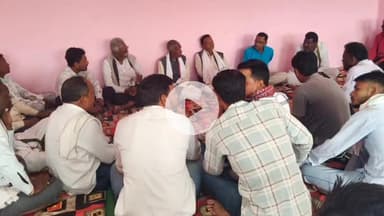 छपारा: ब्लॉक कांग्रेस कमेटी चमारी में बैठक का आयोजन किया गया