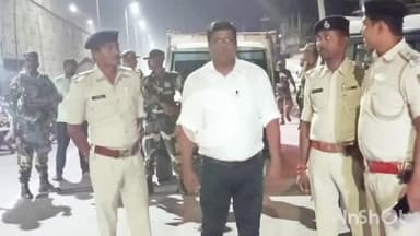 मनसाही: विधानसभा चुनाव शांतिपूर्ण कराने के लिए मनसाही में निकाला गया फ्लैग मार्च