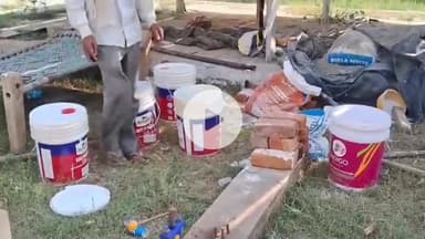 शाहबाद: नगला लोथू में नवनिर्मित पानी की टंकी का छज्जा गिरा, दो मजदूर हुए घायल