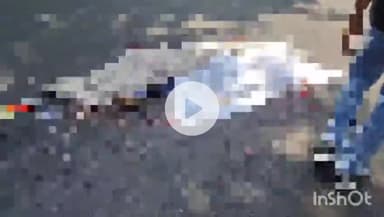 मुज़फ्फरनगर: बिलासपुर कट फिर बना डेथ पॉइंट, तेज रफ्तार ट्रक ने बाइक सवार को रोंदा, सड़क पर फैले शरीर के टुकड़े