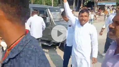 गोरौल: महागठबंधन से विधायक पद के लिए नामांकन दाखिल करने गोढियां से निकले ई. संजीव सिंह