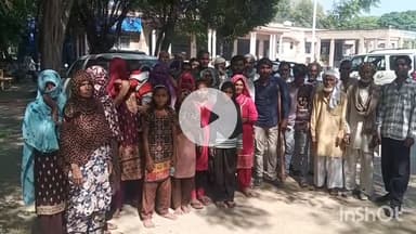 बागपत: अवैध निर्माण के नाम पर मकान तोड़ने का आरोप, ग्रामीण डीएम कार्यालय पहुंचे