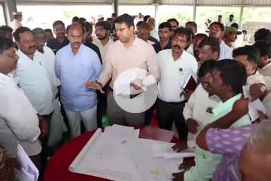 ధరూర్: ర్యాలంపాడు పునరావాస కేంద్రంలో పెండింగ్ పనులనుత్వరతగతిన పూర్తి చేయాలని అధికారులకు ఆదేశాలు చేసిన ఎమ్మెల్యే,కలెక్టర్ సంతోష్