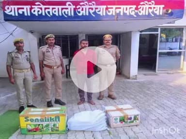 औरैया: दिबियापुर रोड स्थित बैंक ऑफ महाराष्ट्र के समीप से अवैध पटाखे बेचते युवक को पुलिस ने दबोचा, 22 किलो आतिशबाजी बरामद