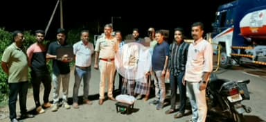 ನ್ಯಾಮತಿ: ಮಾಚಗೊಂಡನಹಳ್ಳಿ ಗ್ರಾಮದ ಬಳಿ ಗಾಂಜಾ ಸೊಪ್ಪು ಸಾಗಾಟ; ಇಬ್ಬರ ಬಂಧನ