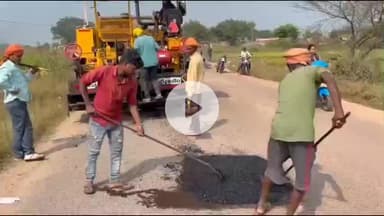 किस्को: किस्को-लोहरदगा सड़क पर हुआ पैचवर्क, विभाग की पहल से जर्जर सड़क हुई चलने लायक