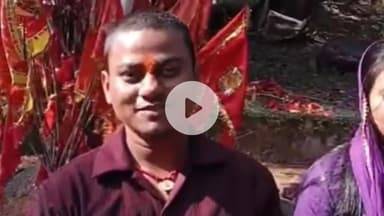 कोडरमा: फेसबुक पर हुई मुलाकात के बाद पलामू के अरविंद और कोडरमा की नेहा ने ध्वजाधारी धाम में रचाई शादी