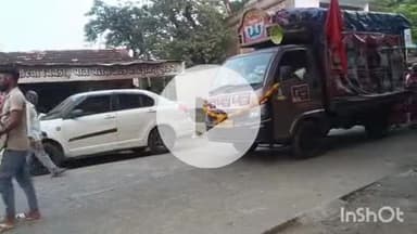 समुद्रपूर: ४५ वर्षांची अखंड परंपरा: अड्याळ टेकडी ते गुरुकुंज मोझरी पायी पालखी सोहळ्या गिरडमध्ये दाखल:मोठ्या उत्साहात स्वागत