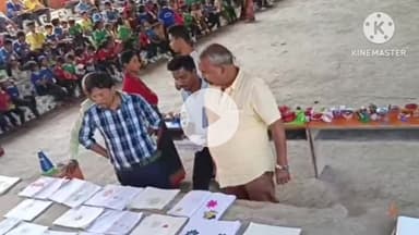 अनगड़ा: जशपुरिया पब्लिक स्कूल में बच्चों के बीच रंगोली प्रतियोगिता का आयोजन