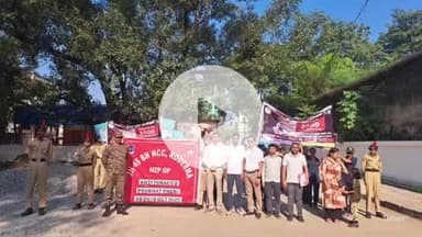 कोडरमा: कोडरमा में तम्बाकू मुक्त युवा अभियान 3.0 के तहत प्रभात फेरी का आयोजन