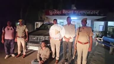 भीलवाड़ा: प्रतापनगर चौकी के बाहर नाकाबंदी तोड़कर दीवान को कुचलने का प्रयास करने के मामले में पुलिस ने 1 आरोपी को किया गिरफ्तार