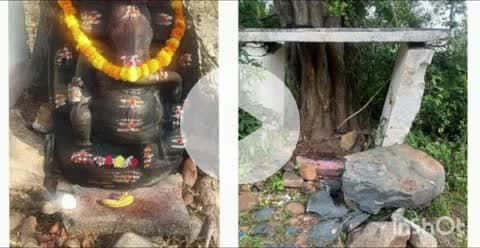 బల్మూర్: బల్మూర్ మండల కేంద్రంలో దేవత విగ్రహాల ధ్వంసం చర్య తీసుకోవాలని డిమాండ్