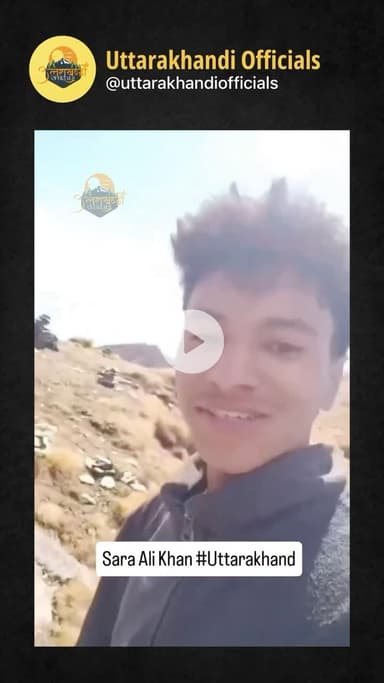 फ़िल्म अभिनेत्री सारा अली खान रूद्रनाथ पैदल मार्ग पर पित्रधार में पहुंची तो यंहा पर पित्रों के लिए रखे पत्थरों को लेकर स्थानीय लोगों से जानकारी ली। साथ ही रात्रि विश्राम के दौरान आग