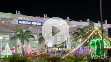 திருப்பரங்குன்றம்: தீபாவளியை முன்னிட்டு மின்னொளியில் ஜொலிக்கும் மதுரை விமான நிலையம்