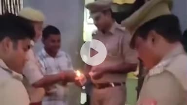 फरेंदा: बृजमनगंज में थानाध्यक्ष ने अनुसूचित जनजाति बस्ती में मनाई दीपावली