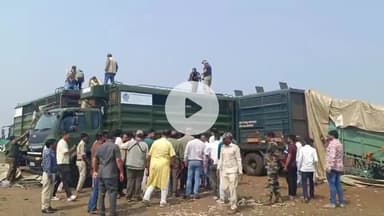 कालापीपल: इमलीखेड़ा में दक्षिण अफ्रीका की टीम ने हेलीकॉप्टर और बोमा पद्धति से 45 हिरणों को पकड़ा