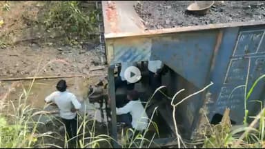 गिरिडीह: बनियाडीह सीसीएल साइडिंग में कोयला लेकर जा रही मालगाड़ी के चार डिब्बे पटरी से उतरे