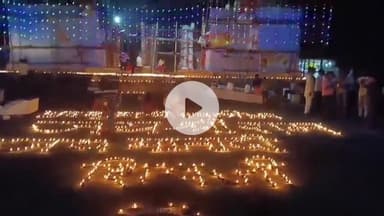 कालापीपल: ग्राम खोकरा कला में भव्य दीपोत्सव का आयोजन, मंदिर परिसर को 5000 दीपों से सजाया गया