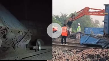 मथुरा: छटीकरा के पास मालगाड़ी के कई डिब्बे पटरी से उतरे, दिल्ली-आगरा रेलवे ट्रैक हुआ बाधित, यात्री परेशान