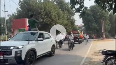 जगाधरी: जगाधरी मार्केट कमेटी के चेयरमैन बनने पर विपुल गर्ग ने निकाला भव्य रोड शो, संभाला पदभार