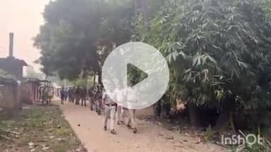 करपी: आजाद नगर गांव में शहर तेलपा पुलिस ने किया फ्लैग मार्च