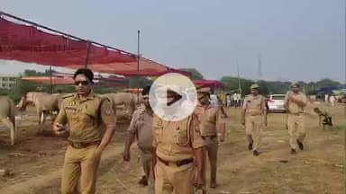 बाह: फ़िरोज़ाबाद के एसपी ग्रामीण ने बटेश्वरनाथ के किए दर्शन, घोड़ा बाजार का लिया जायजा