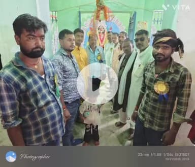 मनसाही :-  सार्वजनिक काली मंदिर जयनगर में प्रमुख ने फीता काट कर मेला का किया शुभारंभ।