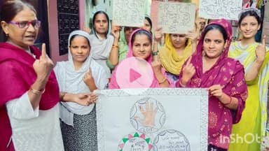 मुंगेर: आंगनबाड़ी केंद्र पर सेविकाओं ने मेहंदी के माध्यम से चलाया जागरूकता अभियान