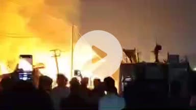 लाडपुरा: गुमानपुरा क्षेत्र के छावनी रामचंद्रपुरा नहर के किनारे झोपड़ियों में लगी भीषण आग, दमकलें मौके पर पहुंचकर पाया काबू