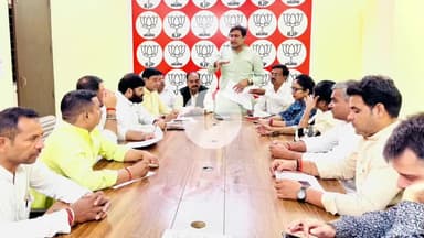 रामपुर: शुक्रवार को भाजपा कार्यालय पर विकसित भारत 2047 के संबंध में आयोजित की गई विशेष बैठक