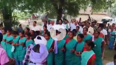 पाकुड़िया: सांसद विजय हांसदा ने किया पाकुड़िया प्रखंड के विभिन्न गांवों का दौरा किया व साथ ही सड़क का शिलान्यास किया #opening #new