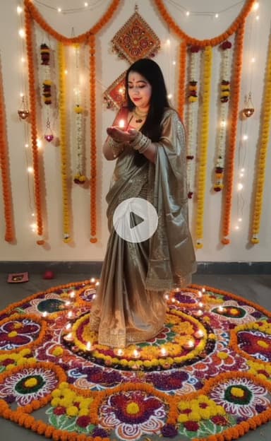 Transforming my home into a little haven of light and color for Deepawali. May Goddess Lakshmi bless your homes too! 🙏