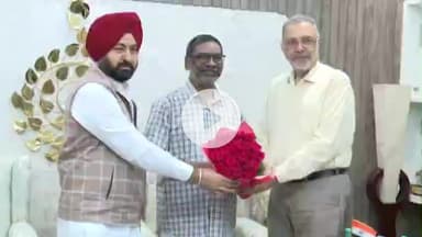 कांके: कांके रोड स्थित सीएम आवास में पंजाब के मंत्रियों ने सीएम से की मुलाकात