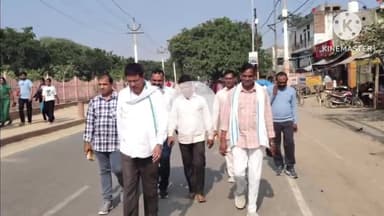 दौसा: दौसा सांसद मुरारी लाल मीणा और दौसा विधायक डीसी बैरवा ने एक साथ की गिरिराज महाराज की यात्रा, लोटे से कुशल यात्रा की