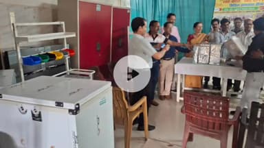 बीना: सिविल अस्पताल में बैठक, दानदाताओं ने अस्पताल प्रबंधन को ज़रूरी सामग्री भेंट की