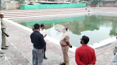 जौनपुर: छठ पूजा को लेकर पुलिस ने घाटों पर सुरक्षा व्यवस्था का किया निरीक्षण