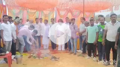 सिसई: बसिया रोड पर पारस नदी के पास ग्रामीणों ने चंदा कर बनाया खेल मैदान, भूमि पूजन और उद्घाटन हुआ