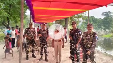 रक्सौल: रक्सौल अनुमंडल क्षेत्र में छठ महापर्व की तैयारी के लिए विभिन्न थाना क्षेत्रों के संवेदनशील घाटों का निरीक्षण