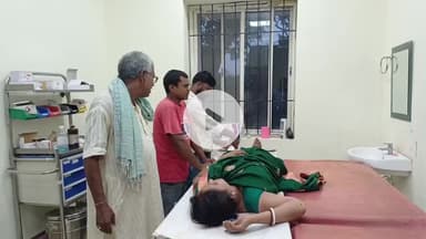 महागामा: महागामा थाना क्षेत्र के बंशीपुर मोड़ के पास मोटरसाइकिल से गिरने से एक अधेड़ महिला बुरी तरह जख्मी