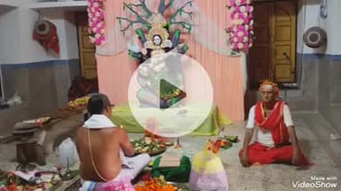 देवघर: देवघर में ज्ञान पंचमी पर शिवगंगा कीर्तनीय घाट पर हुई मां सरस्वती की पूजा