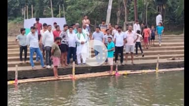 नगर नौसा: पूर्व मंत्री सह विधायक हरि नारायण सिंह ने प्रखंड क्षेत्र के विभिन्न छठ घाटों का निरीक्षण किया