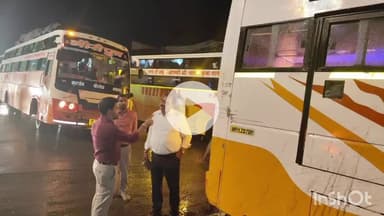 सरदारपुर: दत्तीगांव में टोल प्लाजा पर परिवहन विभाग ने यात्री बसों की सुरक्षा जांच की, ₹11500 का जुर्माना वसूला