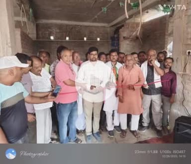 मनसाही :-  मनसाही हाट में एनडीए समर्पित जदयू प्रत्याशी का खुला कार्यालय।