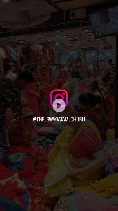 hamari shop pr aaye bhaiji chowk sabzi Mandi churu rajasthan 8619736089, saree lehenga kurti dress ke liye