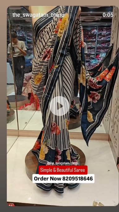 sundar saree chaiye?
plz welcome 
the_swagtam_ saree_churu
8619736089