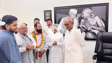 छपारा: केवलारी विधायक रजनीश सिंह ने भोपाल में एमपी के पूर्व सीएम और राज्यसभा सांसद दिग्विजय सिंह से की मुलाकात