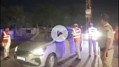 चूरू: कोतवाली पुलिस ने कृषि उपज मंडी के पास ए श्रेणी की हथियारबंद नाकाबंदी की, वाहनों की ली सघन तलाशी