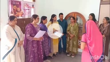 चूरू: चूरू में बाल विकास परियोजना ने आंगनबाड़ी कार्यकर्ताओं को सम्मानित किया, रंगोली व पोषण आधारित रेसीपी का किया प्रदर्शन