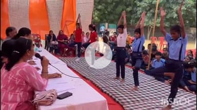 चूरू: चूरू में आयोजित जिला स्तरीय योगा ओलंपियाड प्रतियोगिता में जीतने वाले बच्चों को भेजा जाएगा स्टेट लेवल पर