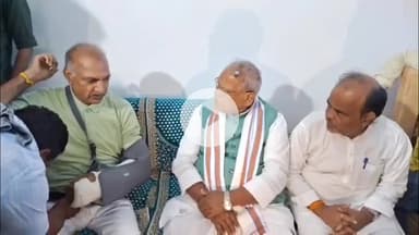 गया टाउन सीडी ब्लॉक: गया: टिकारी विधायक अनिल कुमार पर हमले के बाद केंद्रीय मंत्री जीतन राम मांझी ने की मुलाकात